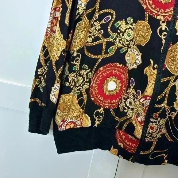 Vintage Bomber Gold Jacket Size: 16 - Picture 3 of 12